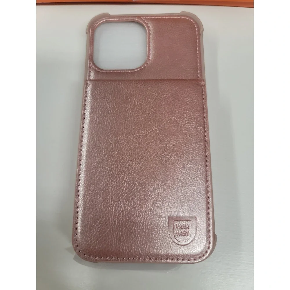 VANA VAGY Phone Case Wallet In S Shimmery Blush Color‎ iPhone 13 Pro Max